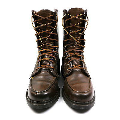 VTG 1960s SEARS USA Leather Motorcycle Linesman Work Boots Mens 9B Style 86121 $248.00