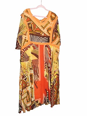 #ad #ad AS HRO Maxi Dress 3XL Lagenlook Tribal Lined $24.95