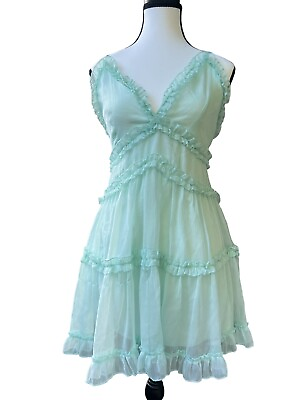#ad Windsor Mint Green Prom Dance Rush Party Dress Size Small New $29.99