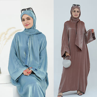 #ad Muslim Women Modest Kaftan Long Maxi Dress Abaya Islamic Dubai Party Gown Caftan C $46.95