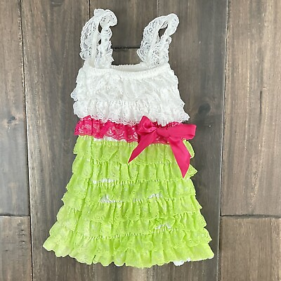 #ad Baby Girl Toddler Frilly Ruffle Stretchy Dress $14.00