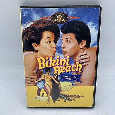 #ad Bikini Beach 1964 DVD 2000 W Insert Frankie Avalon Annette Funicello $11.95