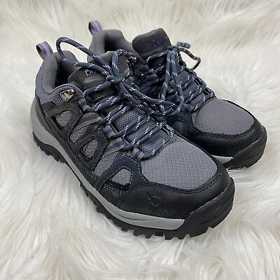 #ad BearPaw Summit Low Hiking Shoes Womens 7.5 Gray Waterproof Lace Up Lightweight $26.88