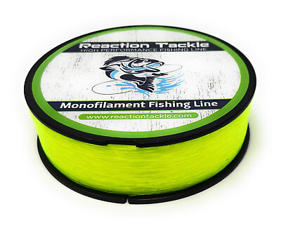 Reaction Tackle Monofilament Fishing line Nylon Mono Various Sizes and Colors $10.99
