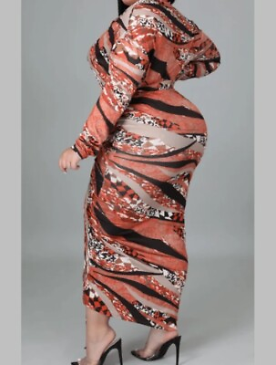 #ad New Mariah Multicolor Skirt Set Plus 3X $23.99