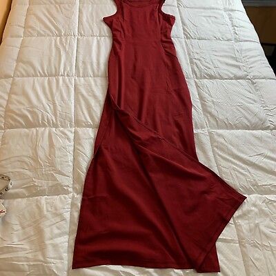 #ad Women Dresses Red Maxi Relaxed Size Small $22.52