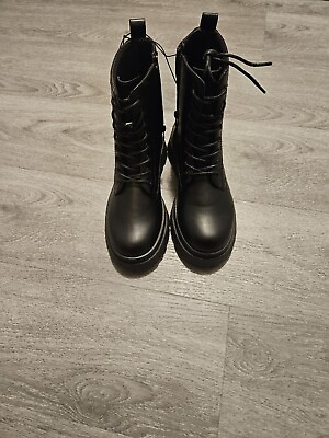 #ad Charlotte Russe Black Womens Boots Size 8 Brand New amp;Stylish $30.00