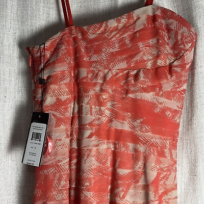 New BCBG maxazria Erika Maxi Dress Strapless Gown Size 0 XXS $398.00 Coral $60.00