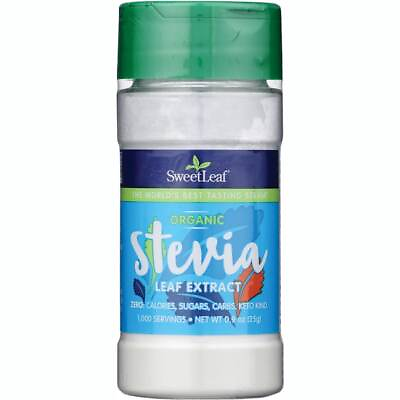 #ad Wisdom Natural Sweetleaf Organic Stevia Leaf Extract 0.9 oz Pwdr $15.89
