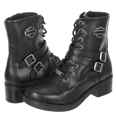 Womens Black Harley Boots Size 9.5 $130.00