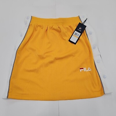 #ad #ad NWT Fila Miriam Tear Away Yellow Skirt Women#x27;s Small Brand New With Tags $15.16