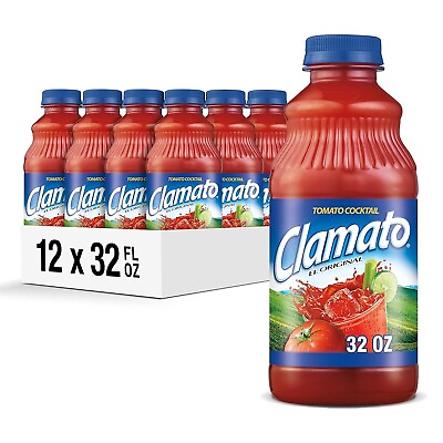 #ad Clamato Original Tomato Cocktail For Michelada 32 fl oz bottles Pack of 12 $69.95