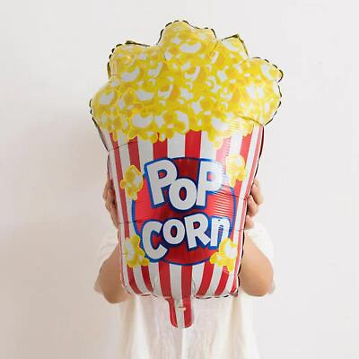 #ad Cute Popcorn Foil Balloon Birthday Party Film Night Circus Decoration Helium Air GBP 2.28