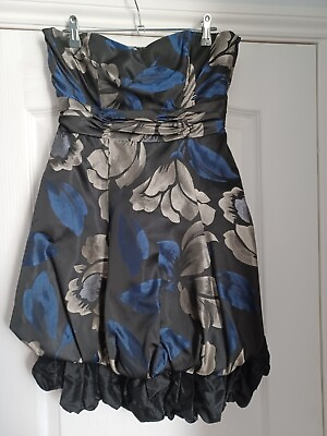 #ad COAST Strapless Jacquard Evening Dress Size 10 GBP 11.99