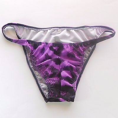#ad K377 P Mens String Bikini String Narrow waist Body Posing Printed Swim Fabric $9.99