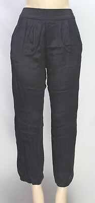 Vintage Women#x27;s Cropped Sheer Pants Black Size 6 $12.00