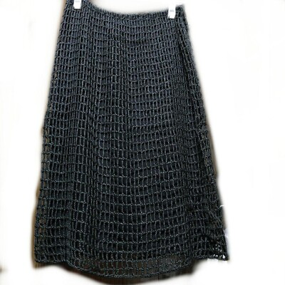 #ad GUCCI Skirt Long Women#x27;s Size Rayon Black France $587.20