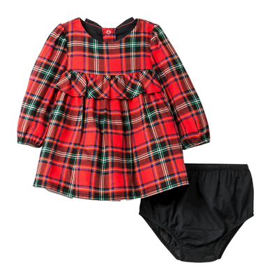 Cat amp; Jack Baby Girls Long Sleeve Red Plaid Dress W Bottoms NEW $11.99