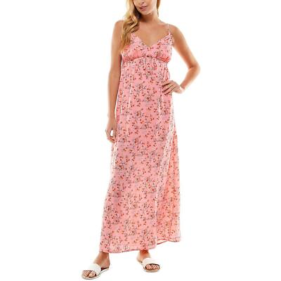 #ad City Studio Womens Empire Floral Long Maxi Dress Juniors BHFO 4102 $6.99