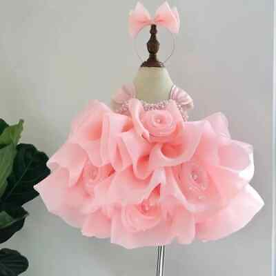 #ad Fashion Flower Children#x27;s Princess Dress Wedding Birthday Party Girls Dresses $87.73