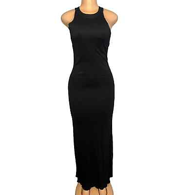 #ad Giorgio Armani Womens Black Long Maxi Dress Size 8 $149.00