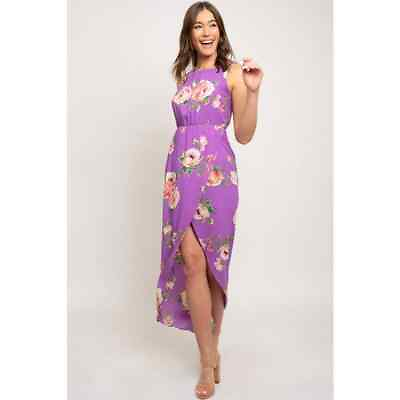 #ad NWT Purple Floral Maxi Dress $44.00