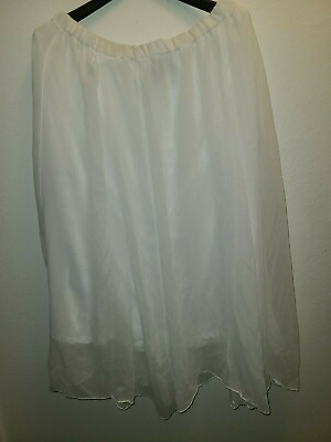 #ad White Skirt long $11.00
