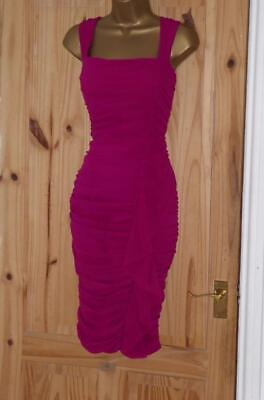 #ad Phase Eight stretchy ruched wiggle party cocktail evening dress size 10 12 GBP 29.00