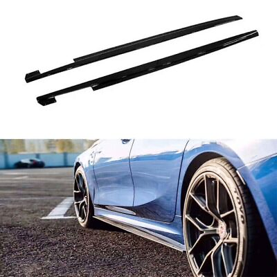 2PCS Side Skirt for BMW 3 G20 G28 2020 2023 Upgrate to AC Look Glossy Black $259.00
