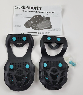 #ad Due North Snow and Ice Cleats All Purpose Traction Spikes New $9.99