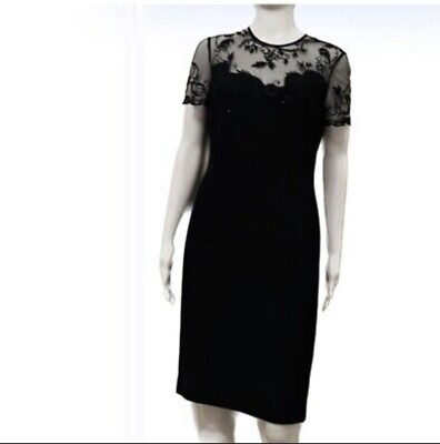 #ad Maggie London Dress Lacy black evening dress size 10 $25.00