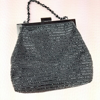 Vintage Talbots Purse Fully Beaded Little Party Evening Bag $14.24
