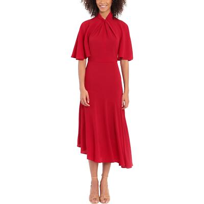 #ad Maggy London Womens Crepe Midi Formal Cocktail and Party Dress BHFO 2463 $33.99