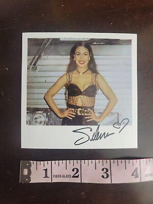 #ad RARE SELENA QUINTANILLA PEREZ Sticker facsimile signature Queen of Cumbia $14.99