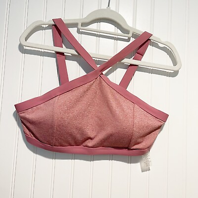 #ad Calia Mauve Pink High Neck Bikini Top Size Large $20.00