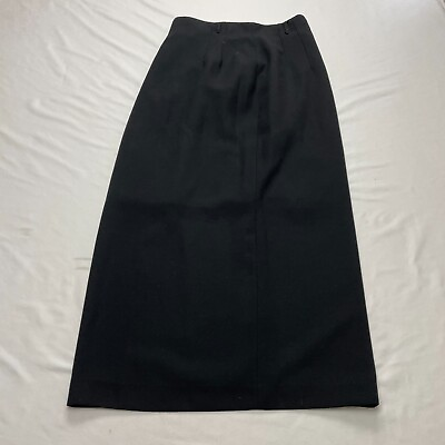 #ad Unbranded Straight Skirt Womens 4 Black Pencil Work Business Ladies Slit Midi $7.19
