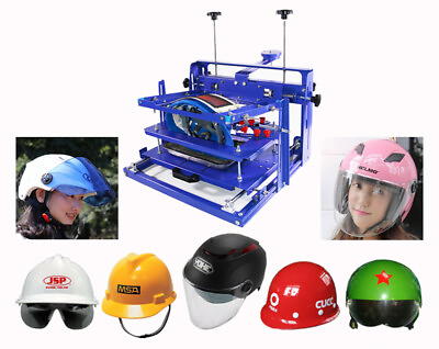 Top Grade DIY One Color Safety Helmet Hard Material Caps Screen Printing Machine $425.00