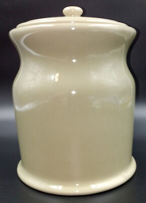 #ad #ad Vintage Martha Stewart Everyday Ceramic Canister Cookie Jar Sealed Lid Sage $11.99