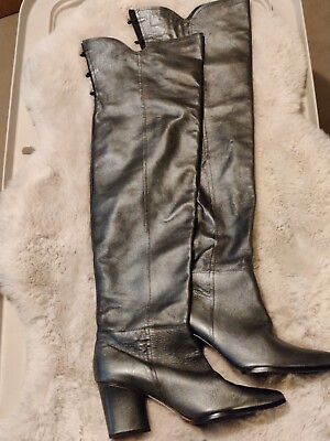 #ad DP Women#x27;s Boots Size 10 M Dark Grey Mid Heel $59.00