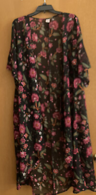 #ad Long Floral Cover Up $9.52