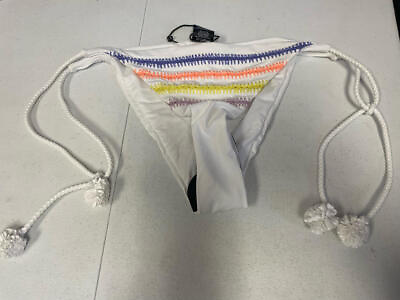 Dolce Vita Women#x27;s White Bikini Bottoms Size Medium NWOT $12.23