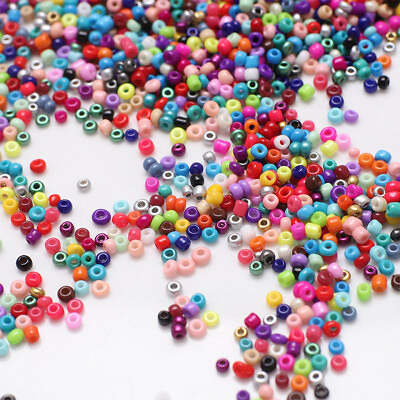 #ad 500 pcs 3mm Charm Czech Glass Seed Beads For DIY Jewelry Making Accessories $2.02