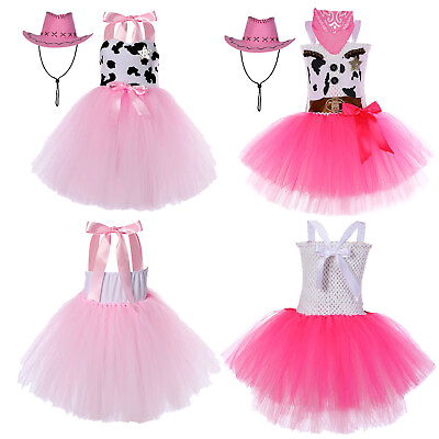 #ad #ad Kids Girl Dress Set Sleeveless Outfits Cosplay Clothing Carnival Costume Party $28.25