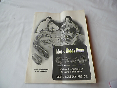 #ad VINTAGE sears and roebuck 1941 model hobby book catalog $30.00