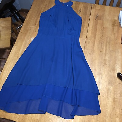 #ad women’s blue fit and flare cocktail dress $10.00
