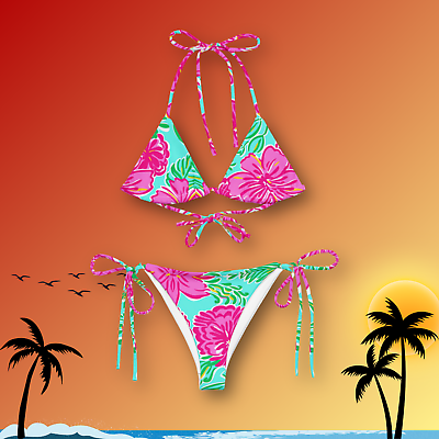 Tropical Escape: Cute Summer Vacation Bikini for Island Vibes $37.50