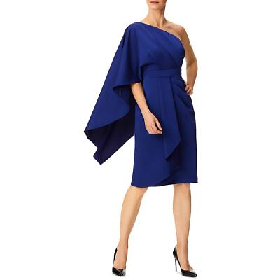 #ad Aidan Mattox Womens One Shoulder Knee Length Cocktail and Party Dress BHFO 9960 $62.99