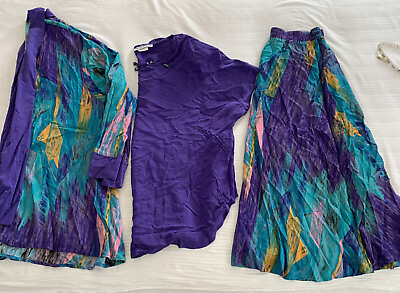 #ad SHARON ANTHONY ladies vintage 3 Piece Skirt Suit Size 16w 18w $62.70