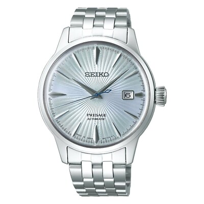 #ad New Seiko SRPE19J1 Automatic Watch Cocktail Men#x27;s Mocking bird Blue Dial SRPE19 $419.00