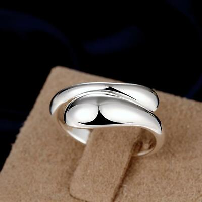925 sterling Silver for women drop open Rings wedding cute party lady nice hot C $2.20